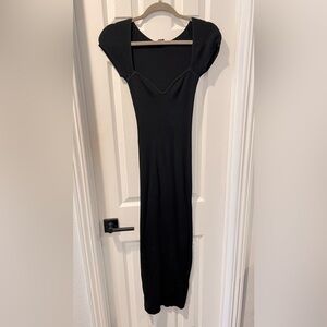 JLUXLABEL Black Maxi Knit Dress